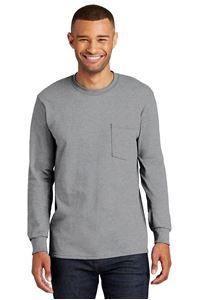 Picture of PC61LSPT  PORT & COMPANY TALL LONG SLEEVE ESSENTIAL POCKET TEE