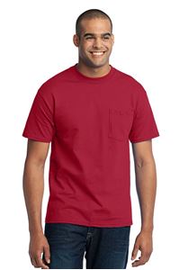 Picture of PC55P PORT & COMPANY® CORE BLEND POCKET TEE