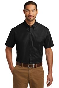 Picture of W101 PORT AUTHORITY® SHORT SLEEVE CAREFREE POPLIN SHIRT