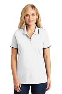 Picture of LK111 PORT AUTHORITY® LADIES DRY ZONE® UV MICRO-MESH TIPPED POLO