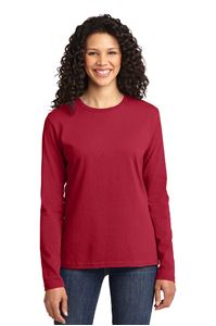 Picture of LPC54LS PORT & COMPANY® LADIES LONG SLEEVE CORE COTTON TEE